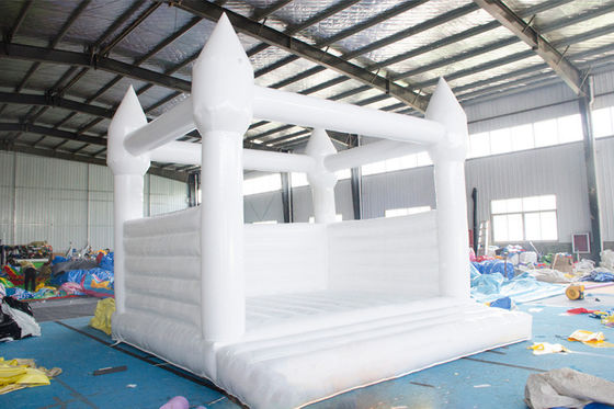 Salto branco inflável da casa 15ft do salto do vinil de encerado do PVC para o casamento exterior