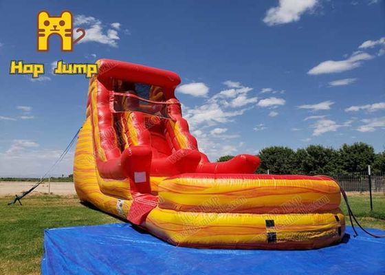 tamanho adulto inflável da corrediça de água 10m que salta a corrediça inflável Bouncy para o jogo da água do verão