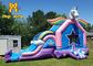 Anúncio publicitário de salto de venda quente do castelo da corrediça combinado inflável combinado inflável da casa do salto do leão-de-chácara