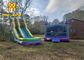 As crianças de salto infláveis personalizadas da casa do leão-de-chácara da corrediça de água de 8x3m jogam a casa