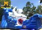 Corrediça de água inflável do Pvc da corrediça de água 0.55mm do tubarão gigante para crianças