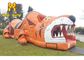 Salto bonito de Inflatables Tiger Fun City Playground Inflatable das crianças exteriores combinado