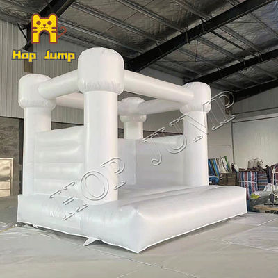 do castelo branco do casamento do PVC de 10ft casa inflável do leão-de-chácara para a prevenção de incêndios dos adultos