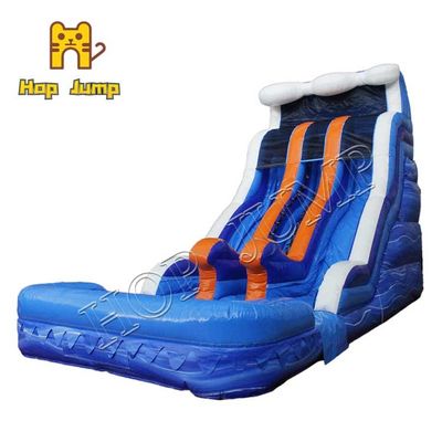 Corrediça molhada seca super dobro inflável unisex comercial da corrediça de água 18ft