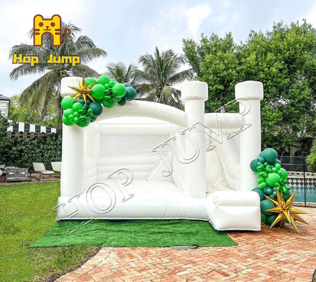 da corrediça branca do leão-de-chácara do casamento de 17ft casa inflável combinado do salto combinado com corrediça